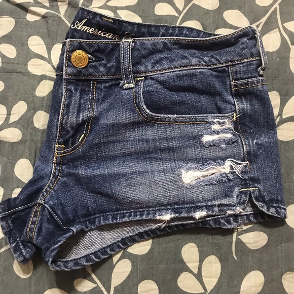 AE Distressed Jean Shorts - Picture 7 of 8